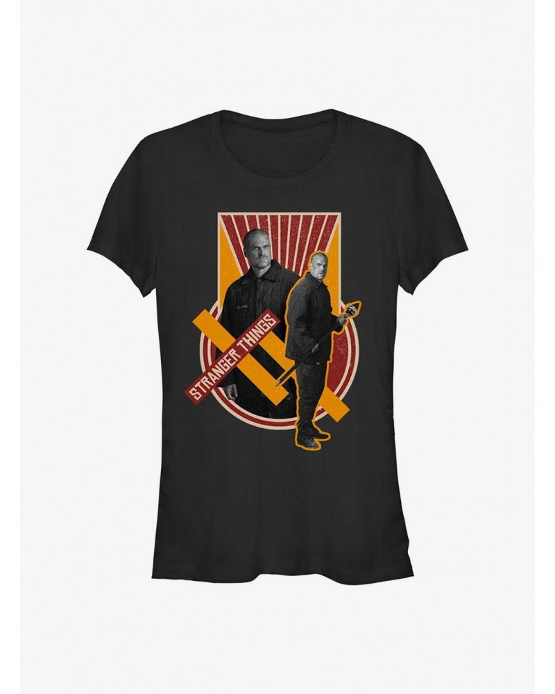 Stranger Things Comrade Hopper Girls T-Shirt $11.70 T-Shirts