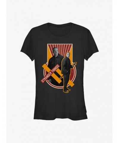 Stranger Things Comrade Hopper Girls T-Shirt $11.70 T-Shirts