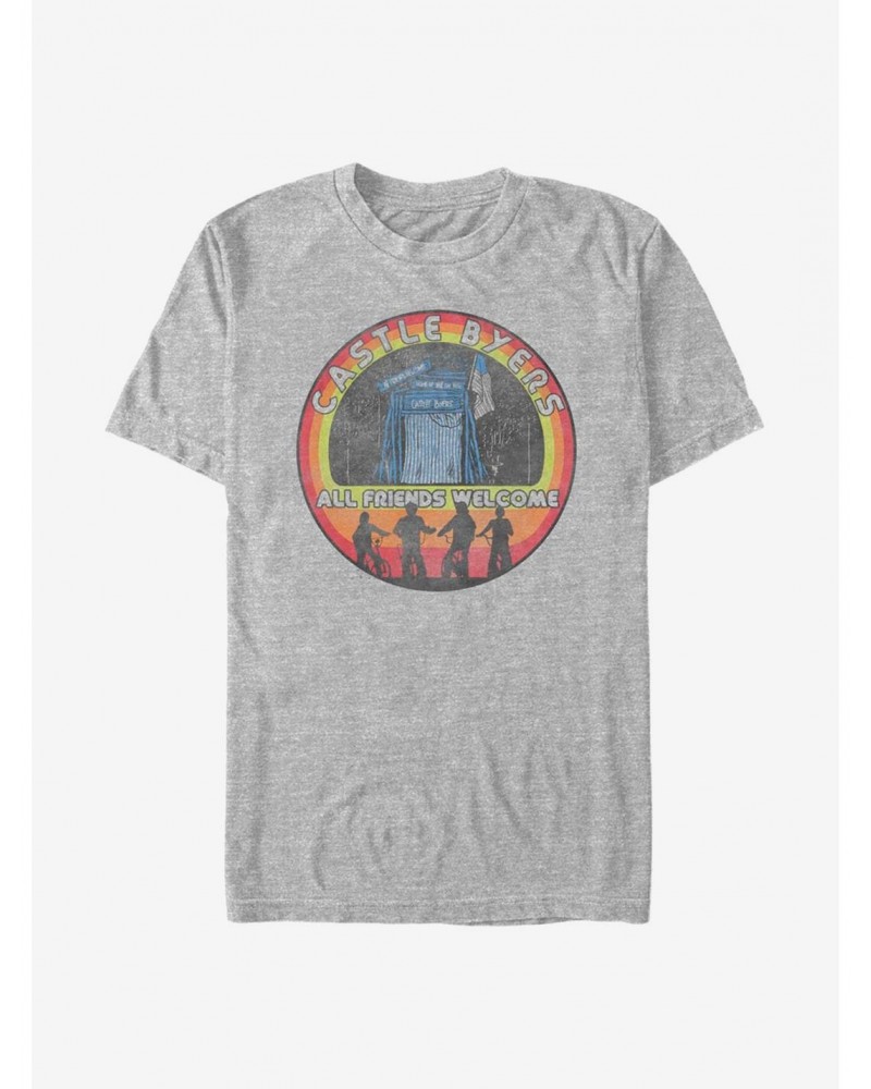 Stranger Things Castle Byers All Friends Welcome T-Shirt $8.84 T-Shirts