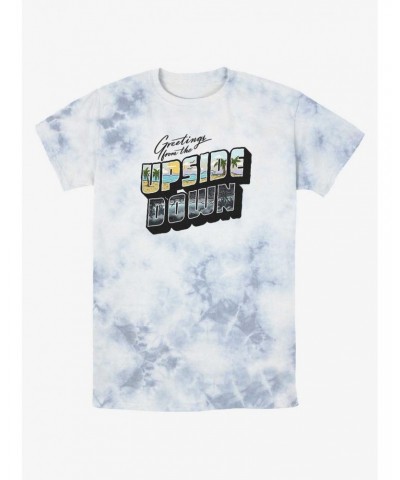 Stranger Things Upside Down Postcard Mineral Wash T-Shirt $10.10 T-Shirts