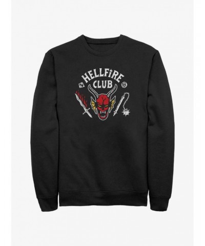 Stranger Things Hellfire Club Logo Sweatshirt $14.76 Sweatshirts