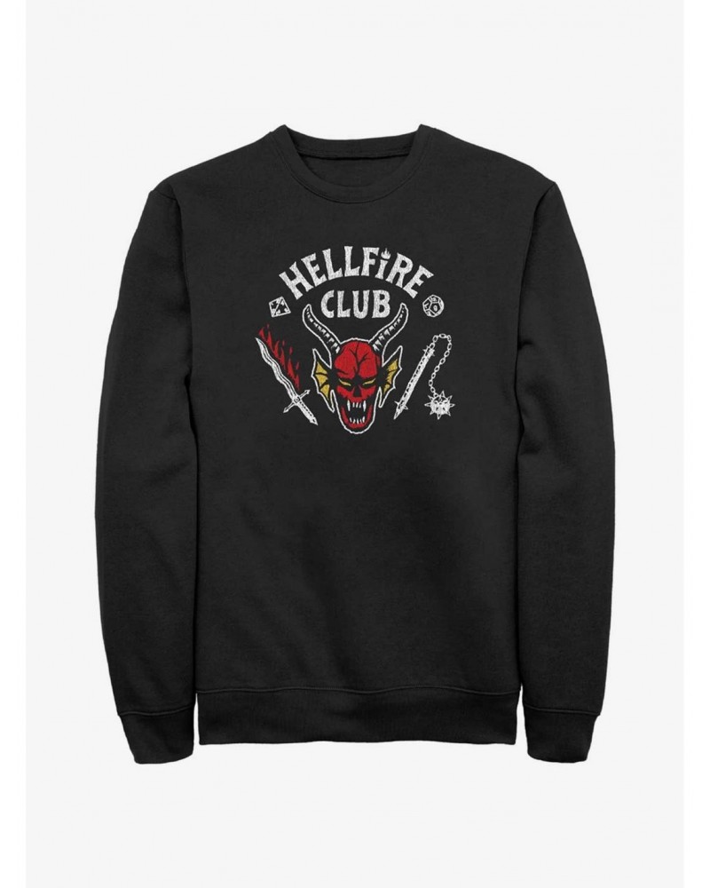 Stranger Things Hellfire Club Logo Sweatshirt $14.76 Sweatshirts