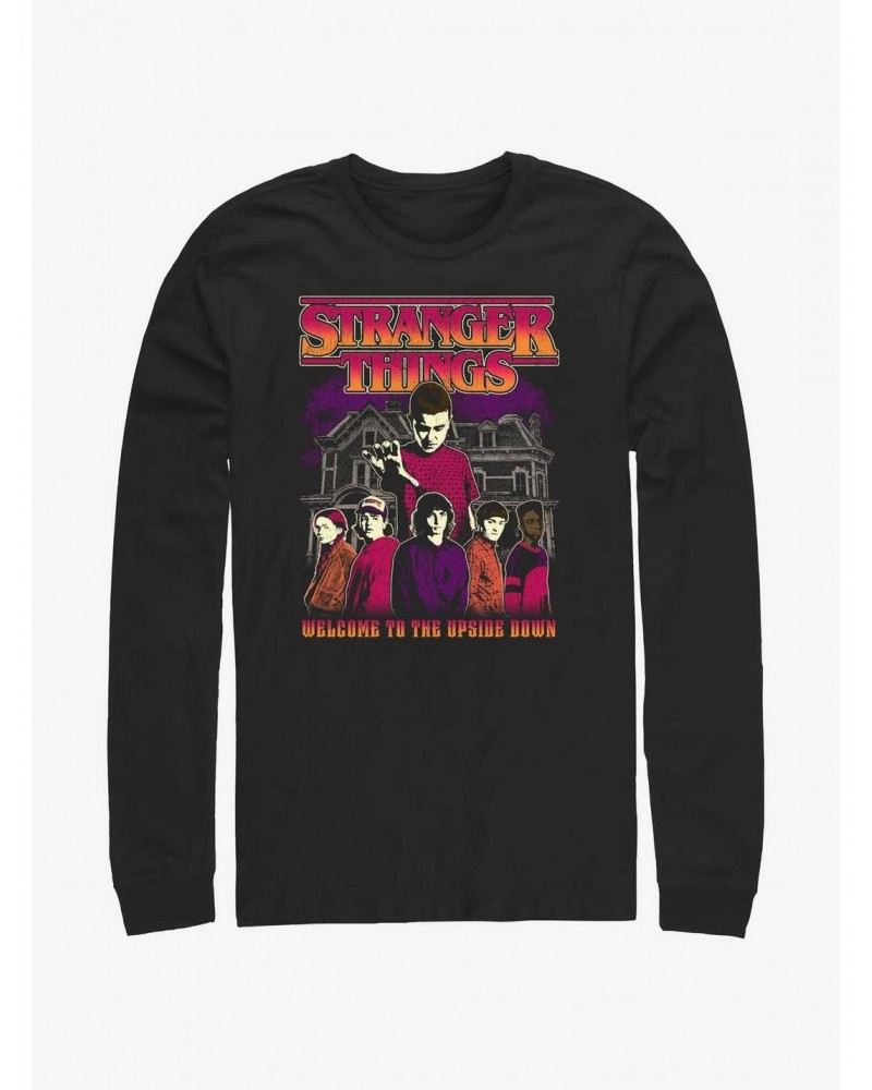 Stranger Things Upside Down Group Long-Sleeve T-Shirt $11.52 T-Shirts