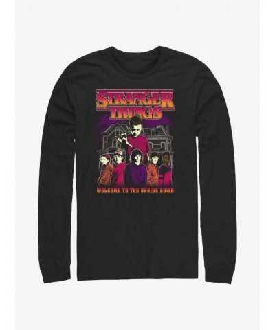 Stranger Things Upside Down Group Long-Sleeve T-Shirt $11.52 T-Shirts