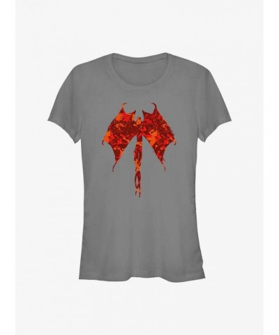 Stranger Things Demobat Pattern Fill Girls T-Shirt $10.21 T-Shirts