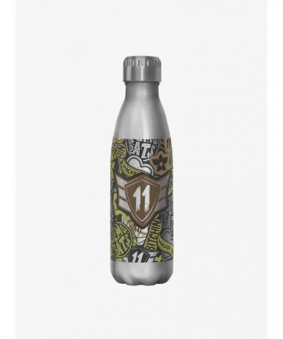 Stranger Things Eleven Camo Stainless Steel Water Bottle $7.72 Water Bottles