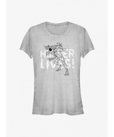 Stranger Things Hopper Lives Girls T-Shirt $11.70 T-Shirts