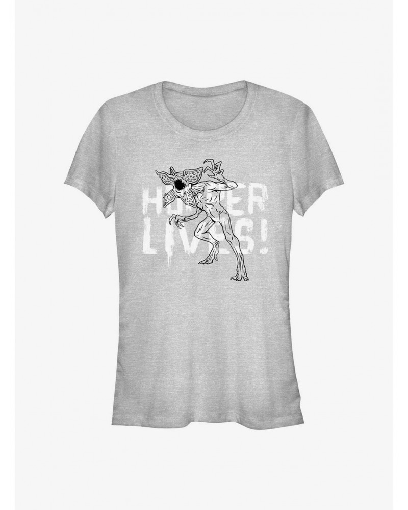 Stranger Things Hopper Lives Girls T-Shirt $11.70 T-Shirts