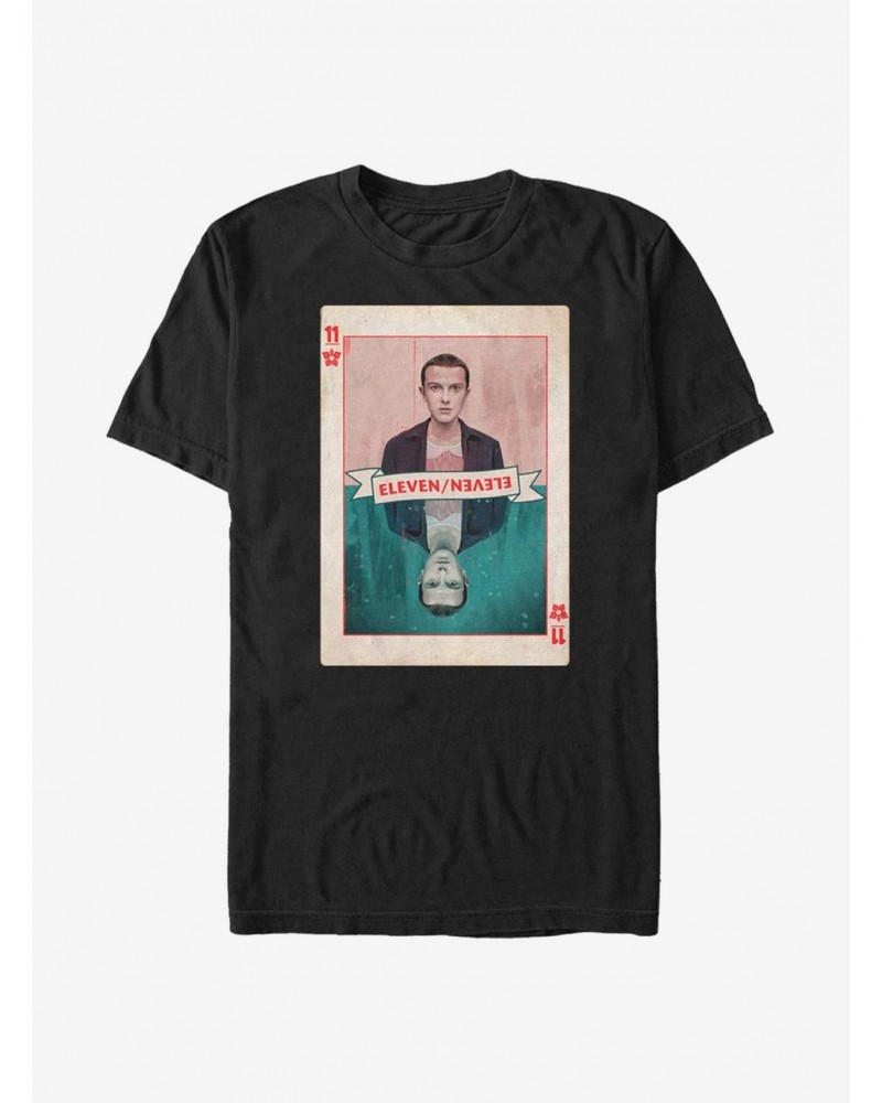 Stranger Things Eleven Card T-Shirt $7.65 T-Shirts