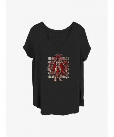 Stranger Things Demogorgon Focus Girls T-Shirt Plus Size $11.56 T-Shirts