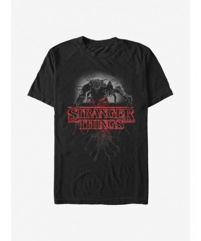 Extra Soft Stranger Things Logo Demogorgon T-Shirt $10.40 T-Shirts