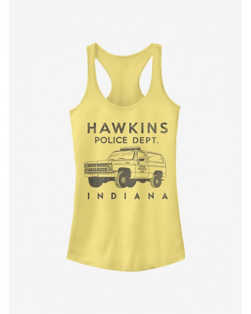 Stranger Things Hawkins Police Auto Girls Tank Top $7.47 Tops