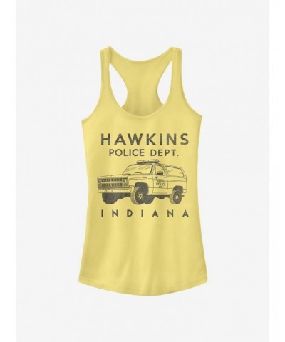 Stranger Things Hawkins Police Auto Girls Tank Top $7.47 Tops