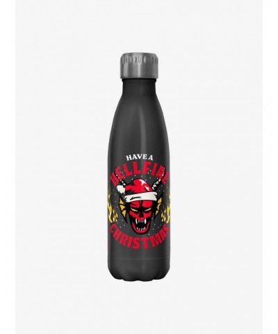 Stranger Things Have A Hellfire Christmas Water Bottle $9.71 Water Bottles