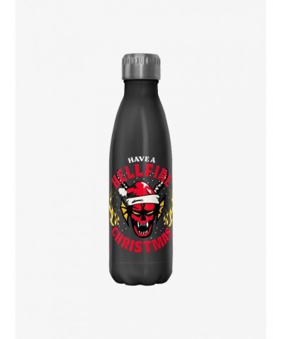 Stranger Things Have A Hellfire Christmas Water Bottle $9.71 Water Bottles