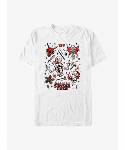 Stranger Things Hellfire Doodles T-Shirt $10.28 T-Shirts