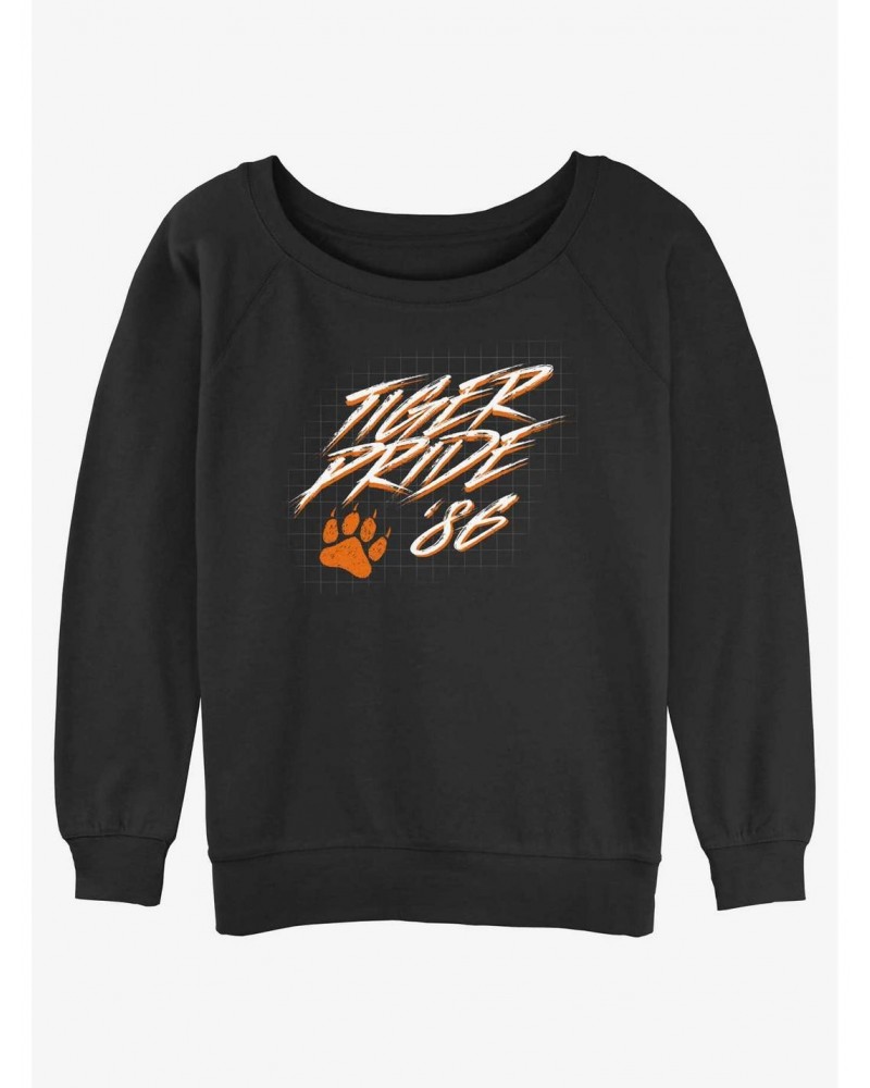 Stranger Things Tiger Pride Girls Slouchy Sweatshirt $13.65 Sweatshirts