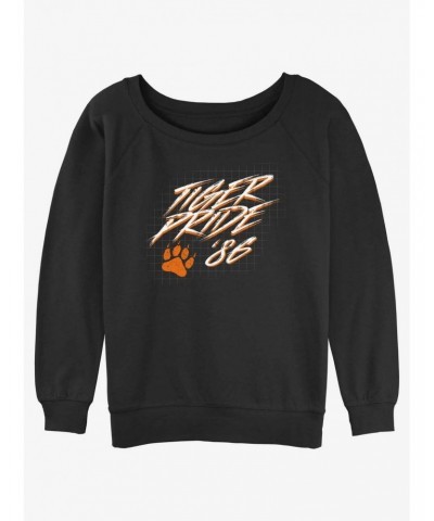 Stranger Things Tiger Pride Girls Slouchy Sweatshirt $13.65 Sweatshirts