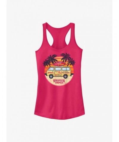 Stranger Things Surfer Boy Sunset Girls Tank Top $11.70 Tops