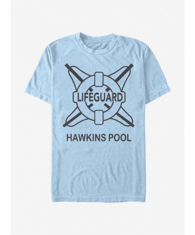 Stranger Things Hawkins Pool Lifeguard T-Shirt $9.32 T-Shirts