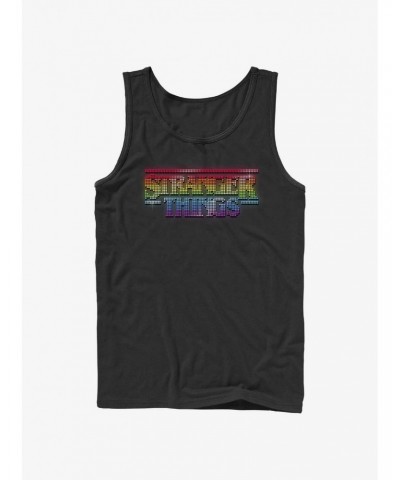 Stranger Things Rainbow Logo Tank $7.47 Tanks