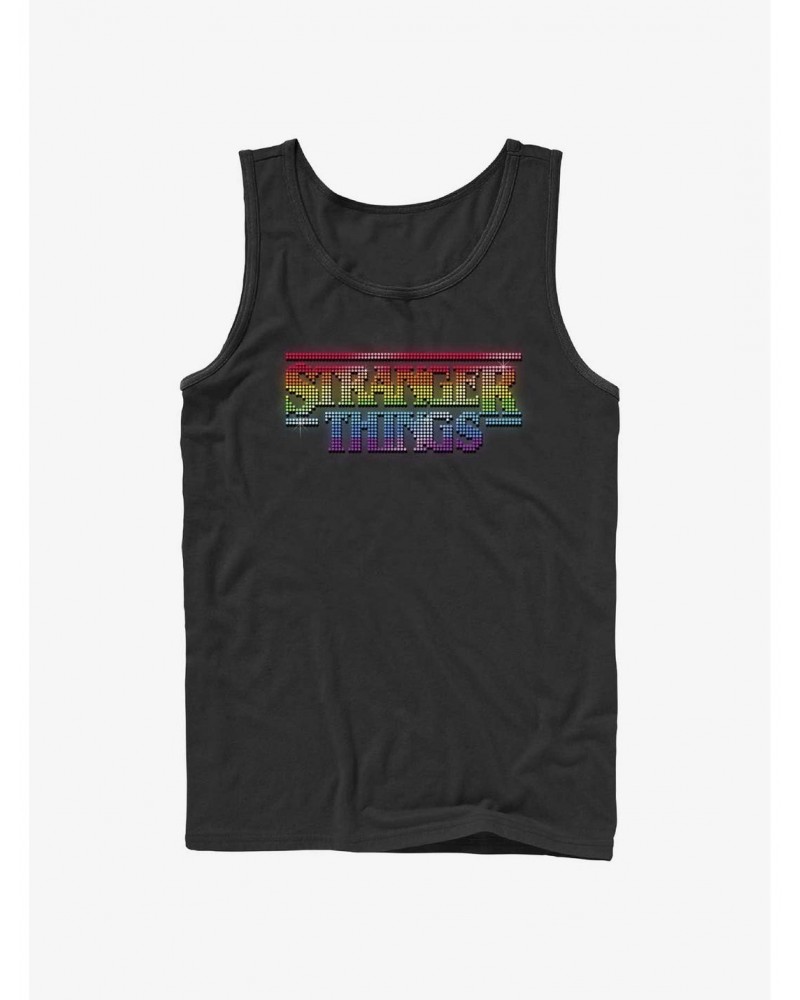 Stranger Things Rainbow Logo Tank $7.47 Tanks