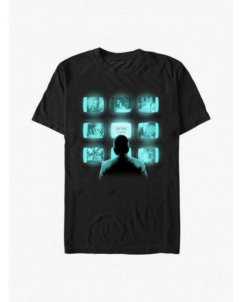 Stranger Things The Mind Flayer Screens T-Shirt $7.41 T-Shirts