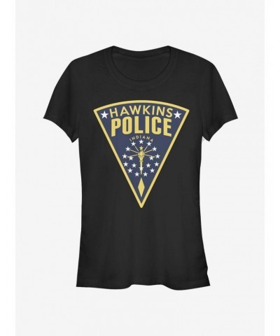 Stranger Things Hawkins Police Seal Girls T-Shirt $8.96 T-Shirts