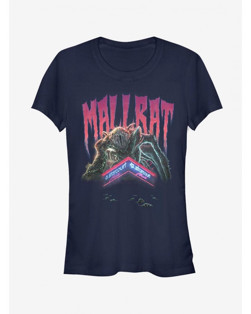 Stranger Things Mallrat Demogorgan Girls T-Shirt $8.72 T-Shirts