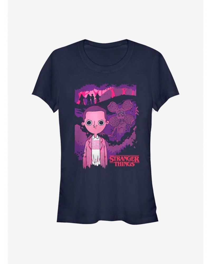 Stranger Things Lurking Girls T-Shirt $11.70 T-Shirts