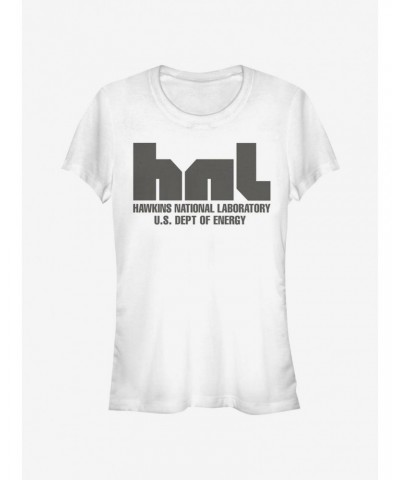 Stranger Things Hawkins National Laboratory Girls T-Shirt $8.47 T-Shirts