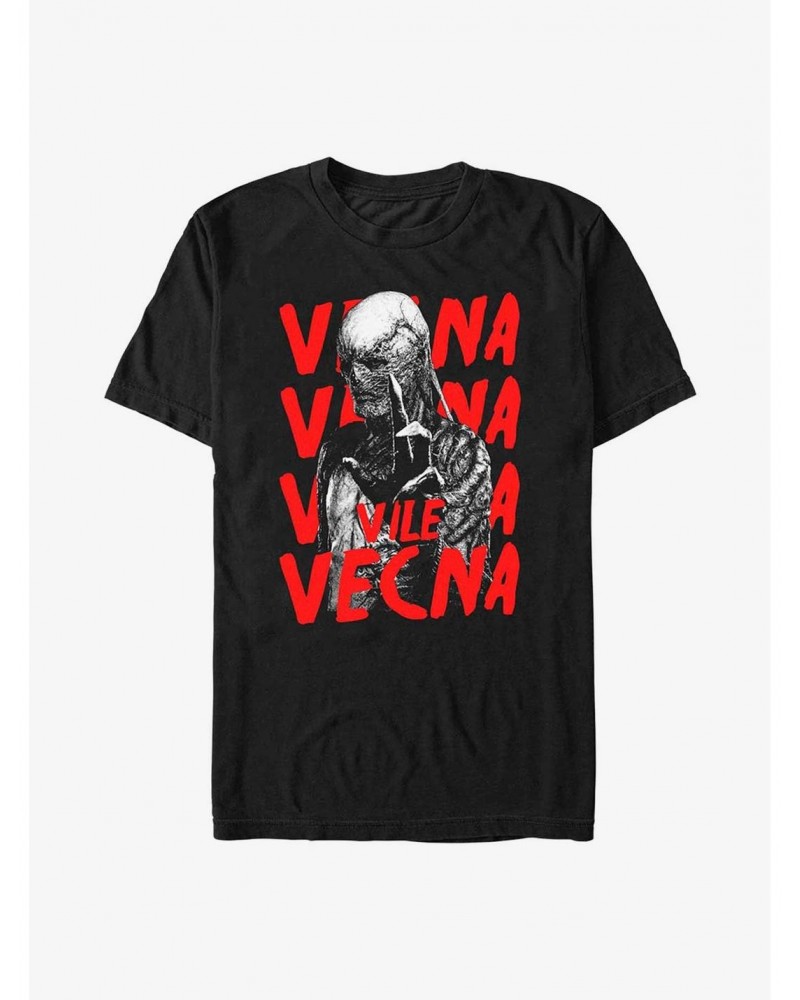 Stranger Things Vile Vecna Horror Poster T-Shirt $9.56 T-Shirts