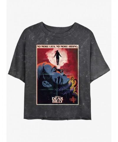 Stranger Things x Butcher Billy Dear Billy Mineral Wash Crop Girls T-Shirt $10.40 T-Shirts