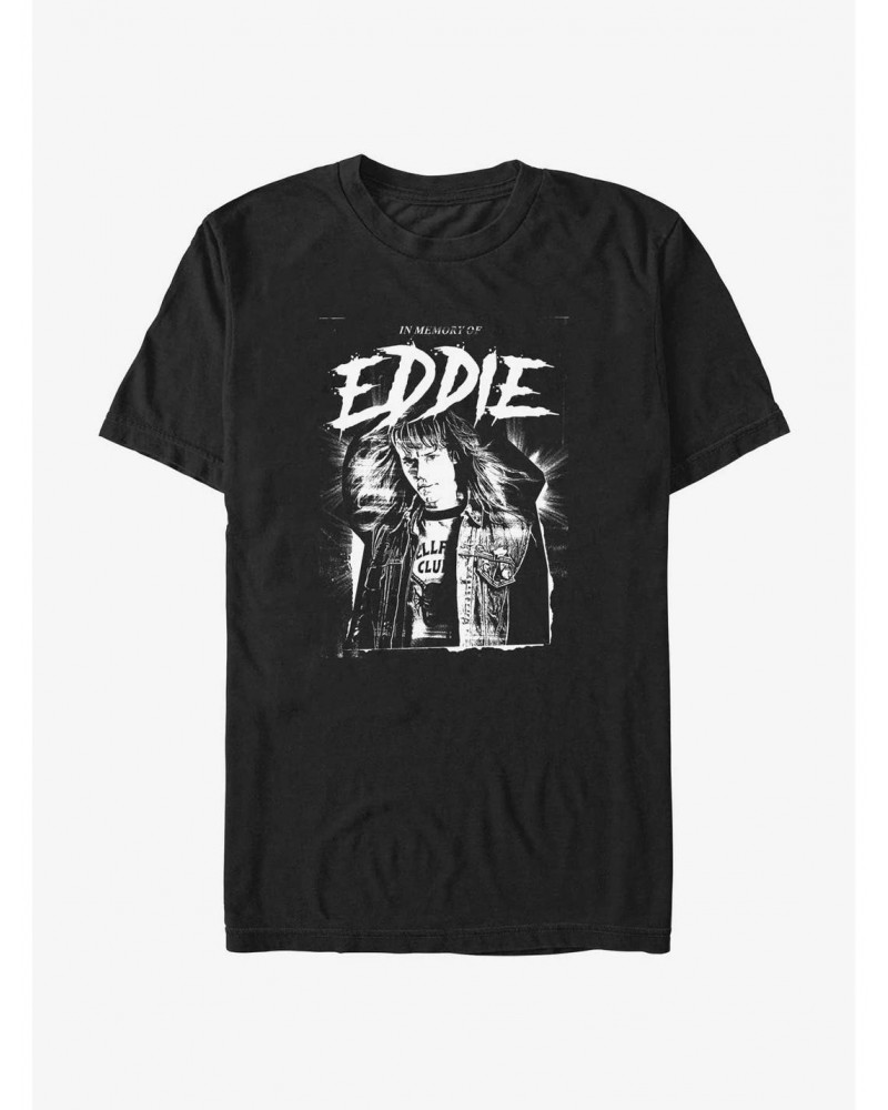 Stranger Things In Memory of Eddie T-Shirt $10.99 T-Shirts