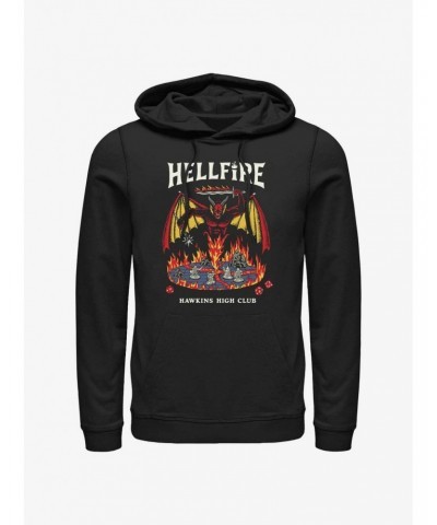 Stranger Things Hellfire Hawkins High Club Hoodie $14.37 Hoodies