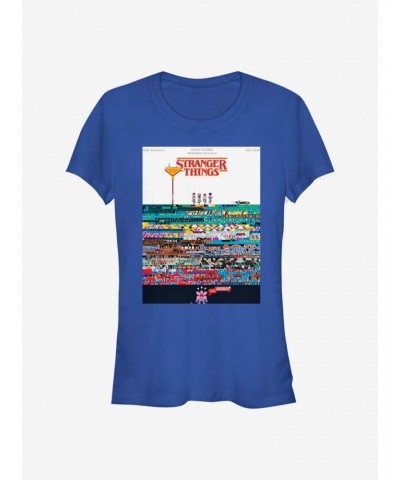 Stranger Things Pixel Things Girls T-Shirt $11.70 T-Shirts