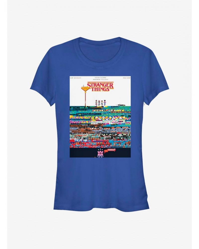 Stranger Things Pixel Things Girls T-Shirt $11.70 T-Shirts