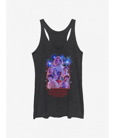 Stranger Things Group Fireworks Girls Tank $10.10 Tanks