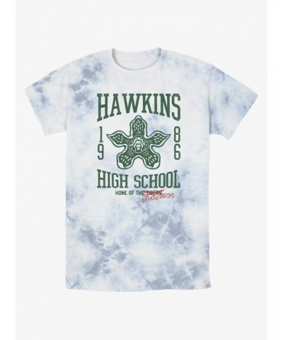 Stranger Things Hawkins High Demogorgons Mineral Wash T-Shirt $11.40 T-Shirts