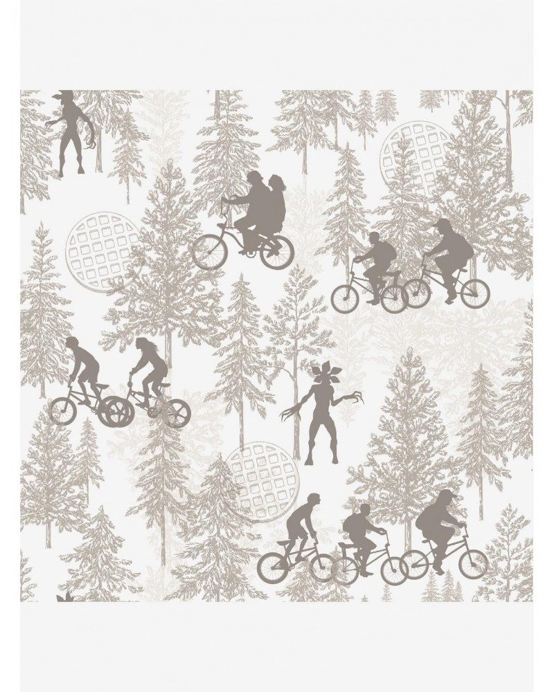 Stranger Things Hawkins Woods Peel & Stick Wallpaper Light $18.46 Lights