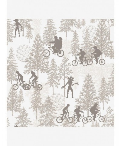 Stranger Things Hawkins Woods Peel & Stick Wallpaper Light $18.46 Lights