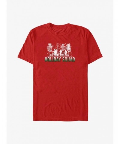 Stranger Things Holiday Squad Bike Ride T-Shirt $7.41 T-Shirts