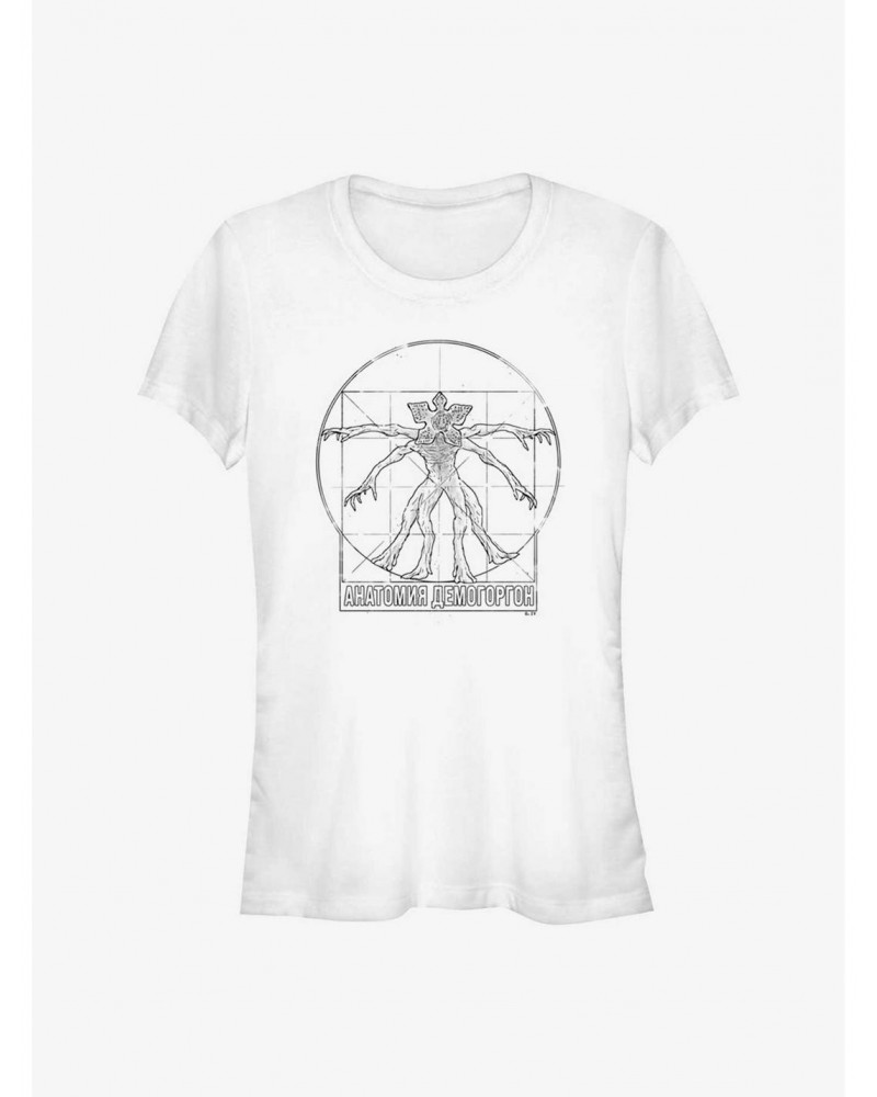 Stranger Things Anatomy of Demogorgon Girls T-Shirt $7.47 T-Shirts