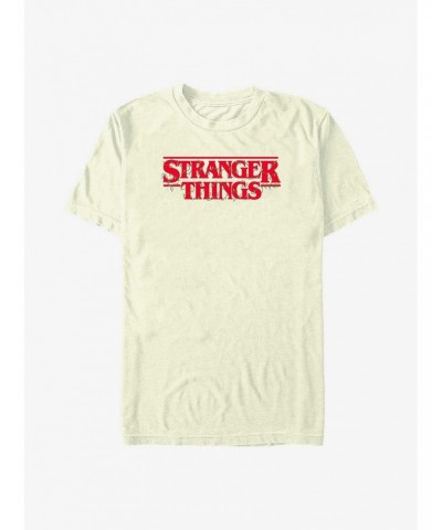 Stranger Things Christmas Lights Logo T-Shirt $10.28 T-Shirts