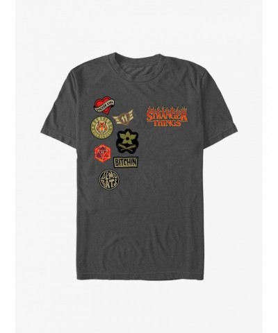 Stranger Things Patches T-Shirt $9.80 T-Shirts