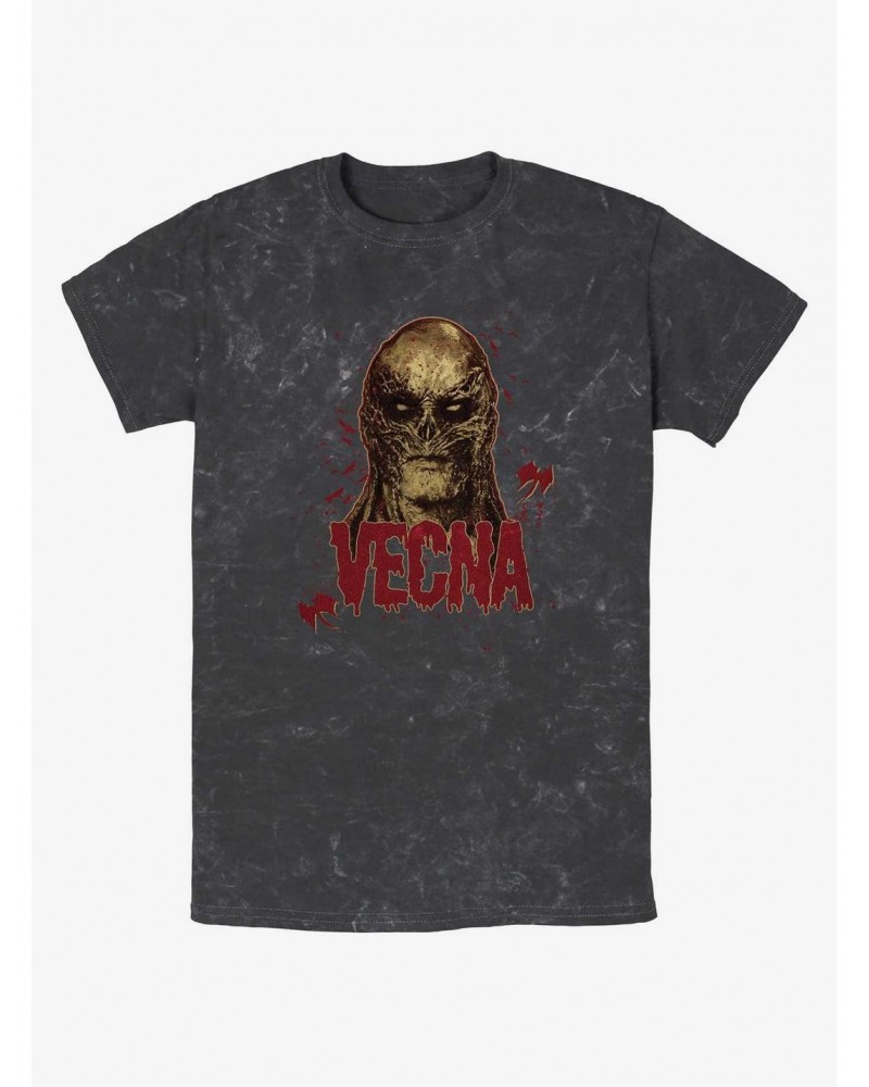 Stranger Things Gritty Vecna Mineral Wash T-Shirt $11.14 T-Shirts