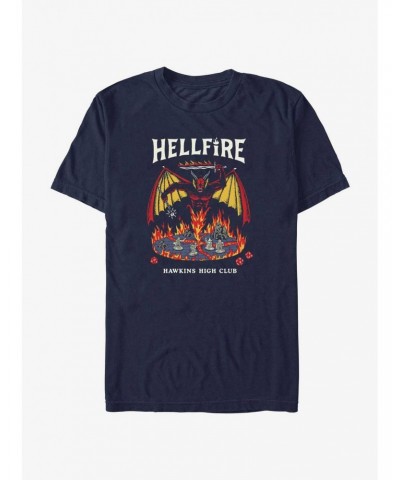 Stranger Things Hellfire Hawkins High Club T-Shirt $9.08 T-Shirts