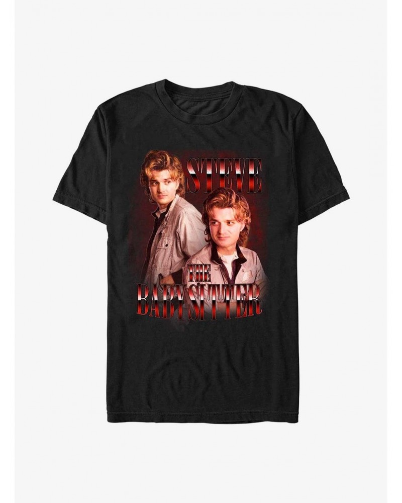 Stranger Things Steve The Babysitter T-Shirt $7.65 T-Shirts