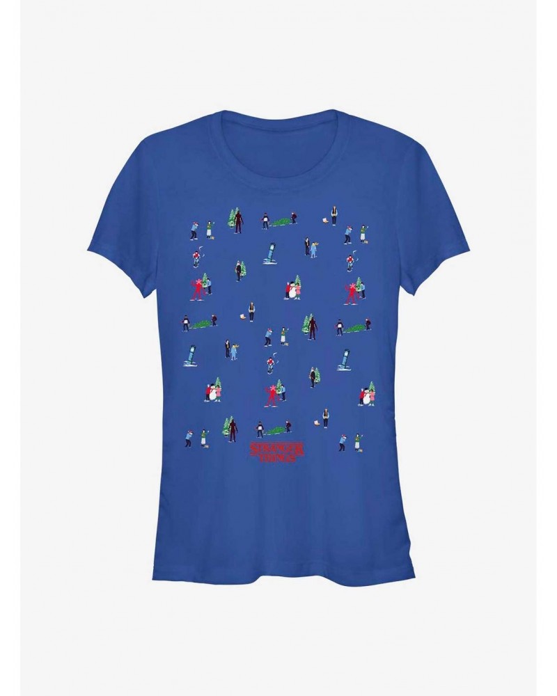 Stranger Things Get A Tree Girls T-Shirt $10.71 T-Shirts