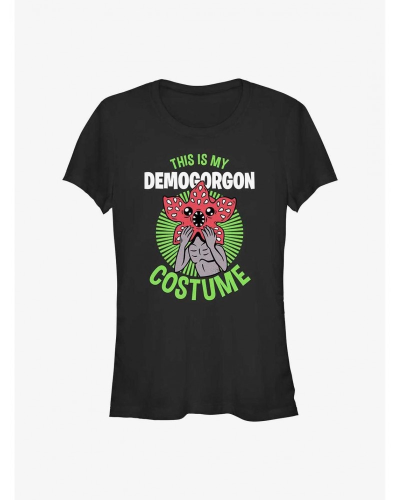 Stranger Things This Is My Demogorgon Costume Girls T-Shirt $8.47 T-Shirts